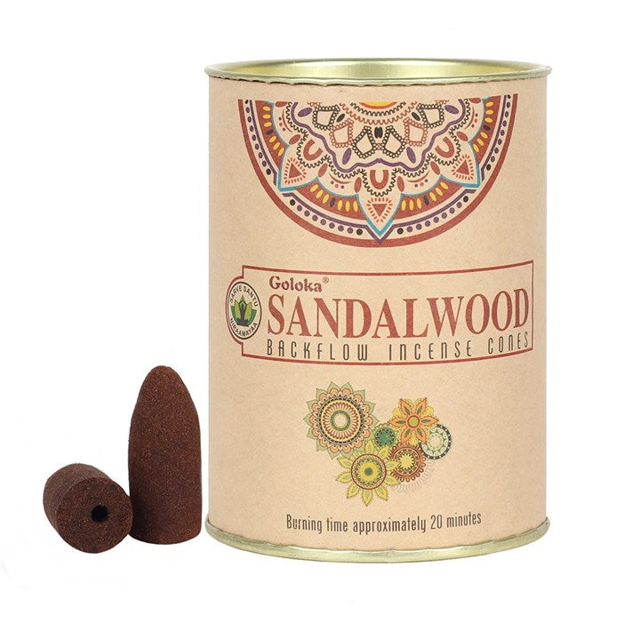 Goloka sandalwood backflow cones 24 cones