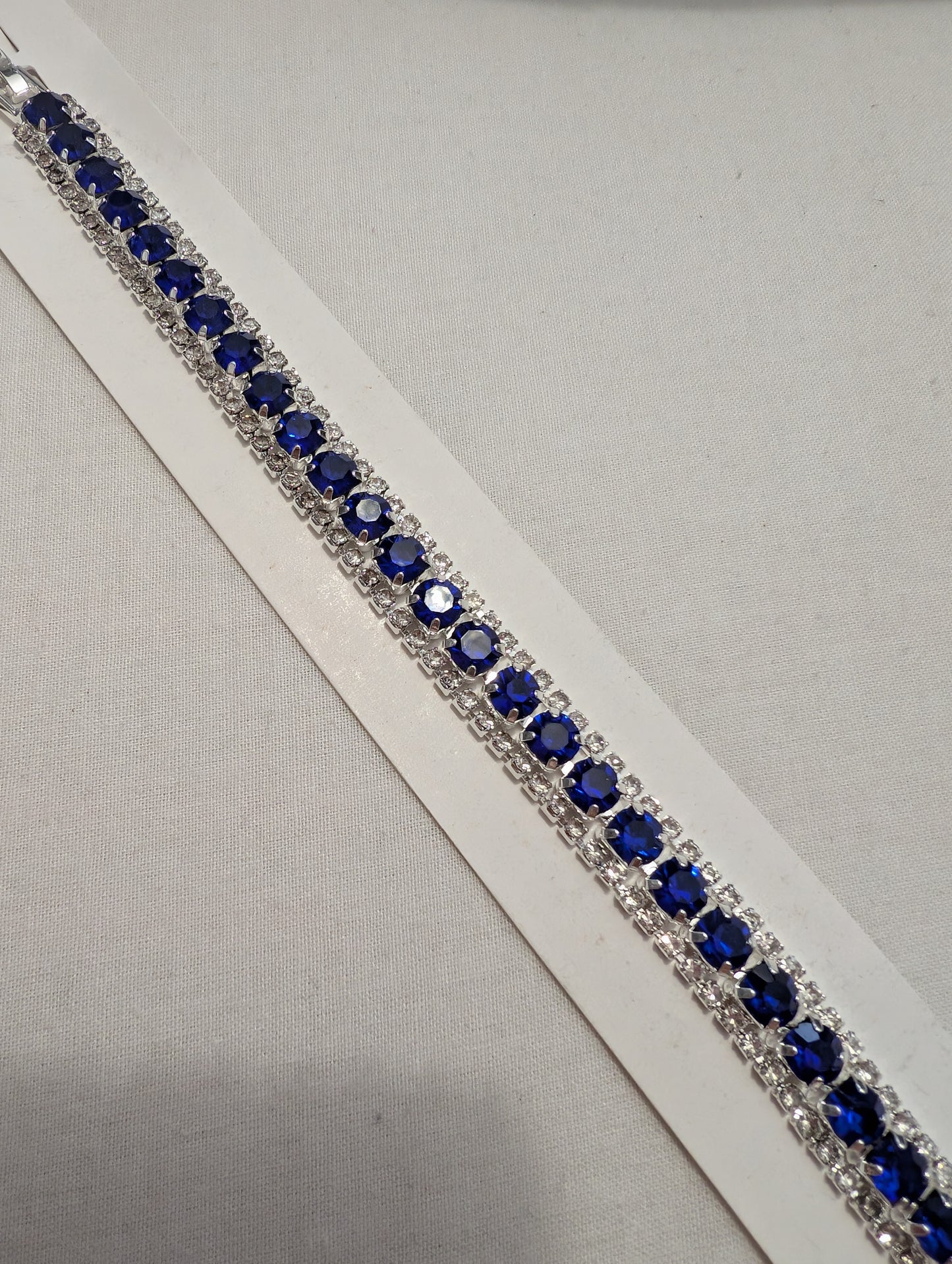 1 blue/silver luxury bling bracket