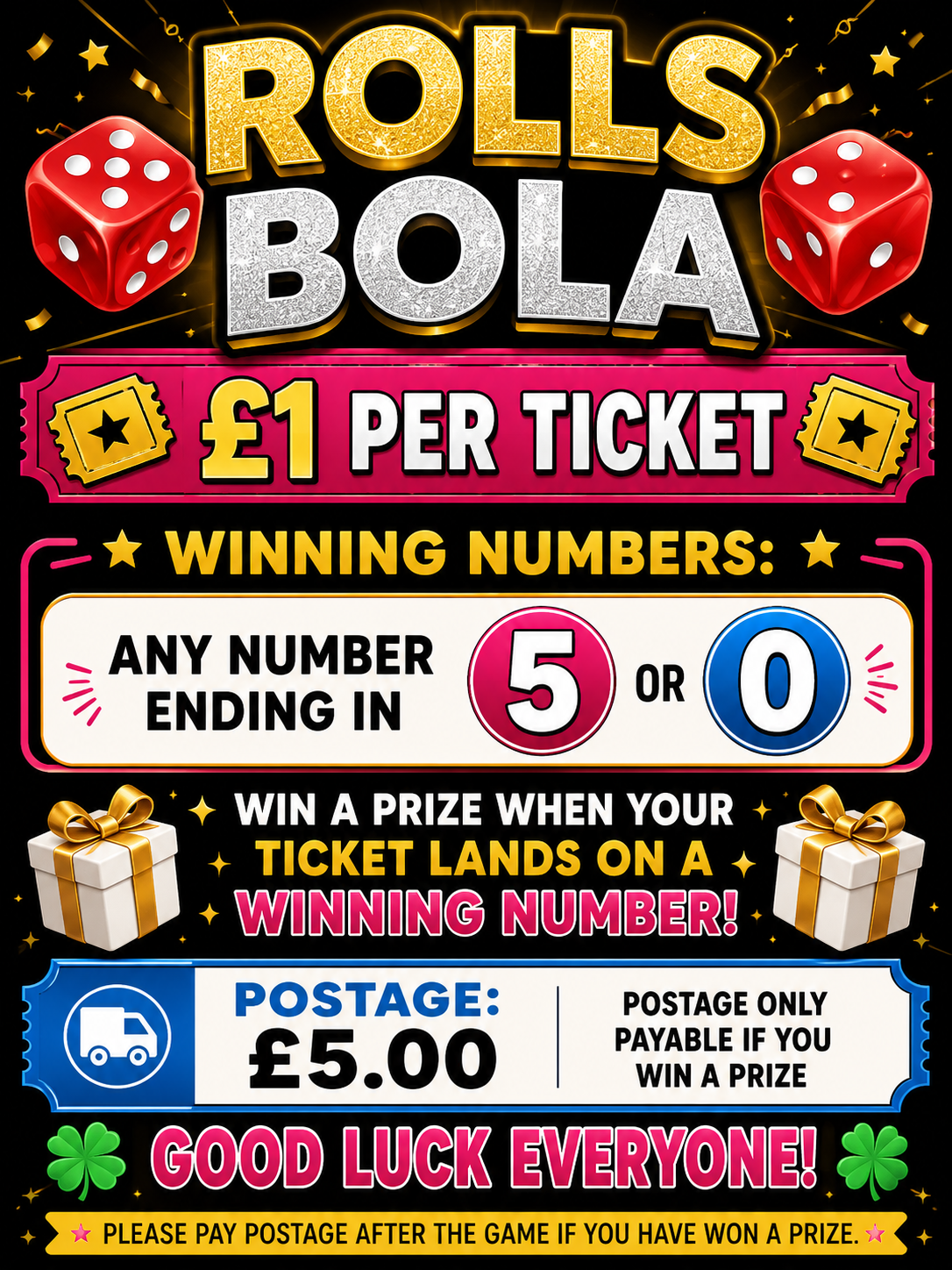 Rolla bolla postage