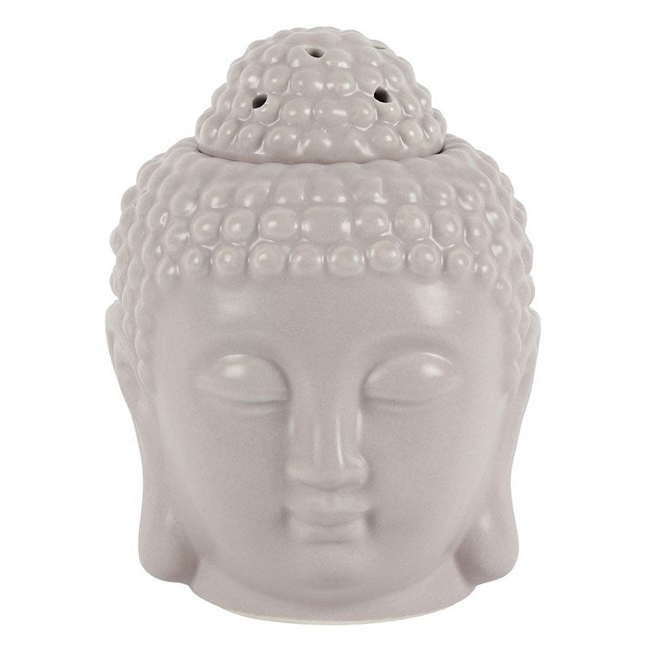 Small grey Buddah head oil burner