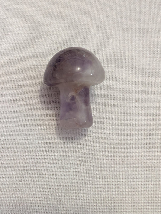 3 amethyst mushroom mini
