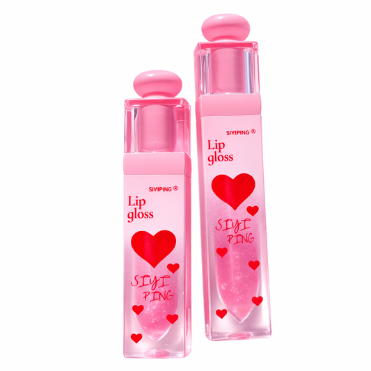 Siyiping red living heart lip gloss