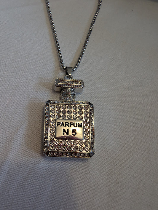 2 perfume silver metal