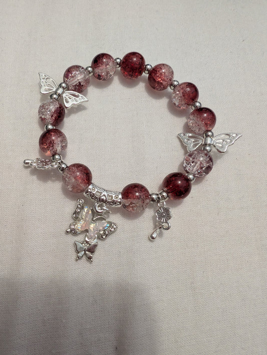 4 red crystal bracelet