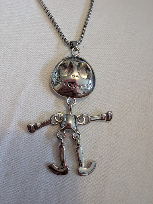 1 skellington sliver metal