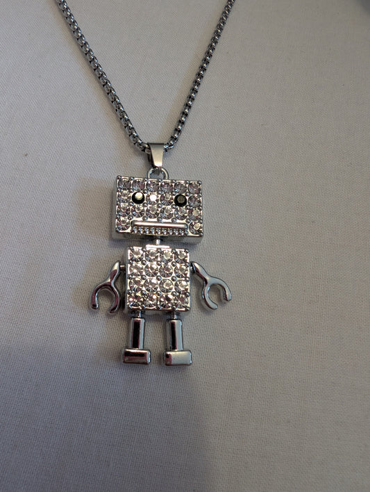 3 robot sliver metal